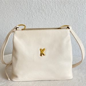 Paloma picasso Vintage cream ivory leather buttery crossbody